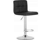 Leobert PROT stolička - černá ekokůže / chromová podnož
