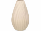 Giftdecor Keramická váza DIAGONAL STRIPE, béžová