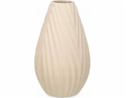 Giftdecor Keramická váza DIAGONAL STRIPE, béžová