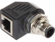 TST Úhlový adaptér M12D-W/RJ45-G