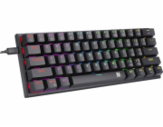 Defender Mechanická klávesnice CAIRON GK-081 s RGB podsvícením, černá