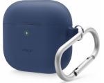 Elago Silikonové pouzdro AirPods 4 Hang - pouzdro s karabinou pro AirPods 4 v tmavě modré barvě - Záruka bezpečnosti. Jednoduché splátky. Doprava zdarma od 170 PLN.