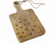 Boltze Krájecí prkénko z mangového dřeva, srdíčka, LOVELYN