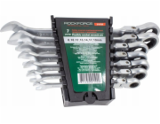 Rockforce Sada kloubových ráčnových otevřených klíčů 7 kusů (8-19 mm)