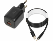 iBOX C-42 GaN PD33W síťová nabíječka, černá