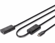 Digitus Aktivní prodlužovací kabel USB-C - USB-C, USB 3.2 Gen 1, 5 Gb/s, 10 m