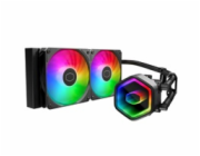 Cooler Master vodní chladič MasterLiquid 240 Core II, 2x120mm, LGA1851, AM5, černá