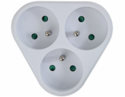 Esperanza ELK303W Elektrický rozdělovač 3 zásuvky Bílá