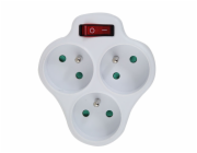 Esperanza ELK304W Elektrický rozdělovač pro 3 zásuvky Bílá