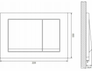 NoName Splachovací tlačítko K97-516 / CERSANIT / ENTER II / BÍLÉ TLAČÍTKO /