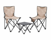 Kempingový nábytek skládací stůl + 2 židle KO-X51000030
