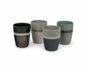 1x4 Bredemeijer Mugs Sven  200ml Mugs Stoneware Stripes 147080