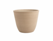 Květináč Domoletti 13D25, spw, O 25 cm, hnědá/béžová