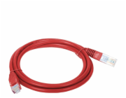 Alantec KKU5CZE1 síťový kabel Červená 1 m Cat5e U/UTP (UTP)