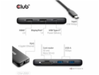 Club3D Dokovací stanice USB-C 8v1, 1xHDMI, 1xDP, 1xUSB-C,...