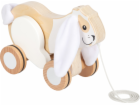 small foot Dřevěná tahací hračka Králík se šustivými oušky