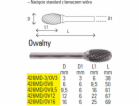 Beta Tools Oválný rotační pilník 12 mm (426MD-OV12)