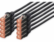 Digitus patchcord CAT 6 S/FTP, 0,25 m, 10 ks (DK-1644-0025-BL-10)
