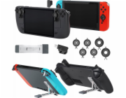 JYS Sada pro Steam Deck / Nintendo Switch OLED / Kryty joysticků + 2x adaptér Type-C + stojánek / Jys-sd015