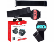 JYS Poutko na zápěstí držák na zápěstí a nohu pro Nintendo Switch / Switch OLED + 2x prodlužovací popruh NS245