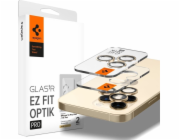 Spigen Tvrzené sklo Optik.tr ez Fit pro fotoaparát Apple iPhone 14 Pro/14 Pro Max zlaté [2 ks]