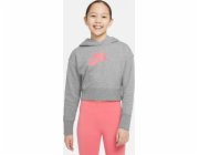 Nike Dívčí mikina Sportswear Club DC7210 092 DC7210 092 šedá XL (158-170cm)