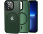 Tech-Protect Pouzdro Magmat MagSafe pro Apple iPhone 13 Pro, matně zelené