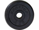 Sportop Závaží z černé litiny 2 kg fi28