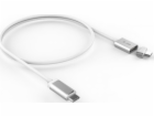 LMP Kabel USB-C - USB-C 1,8 m bílý (magnetický bezpečnost...