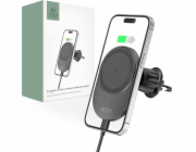 Tech-Protect Magnetický držák do auta MagSafe s bezdrátovým nabíjením 15W do větracího otvoru Tech-Protect MM15W-V1 černý