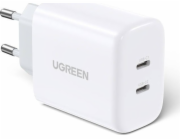 Ugreen Nabíječka UGREEN CD243 síťová nabíječka, 2x USB-C, 40W (bílá)
