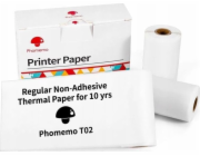 Phomemo Náhradní náplně do papíru bílé, 3 role, 53 mm, pro Phomemo T02 / M02 PRO / M02X / Q12-RM10