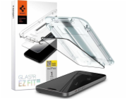 Spigen Glass tR EZ Fit HD 1 balení, FC černá - iPhone 15