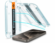 Spigen Tvrzené sklo Glas.TR EZ Fit pro iPhone 15 Pro - 2 ks.