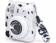 LoveInstant Pouzdro pro FujiFilm Fuji INSTAX Mini 12 + samolepky a kapsa na fotografie / Kráva / Třpytky