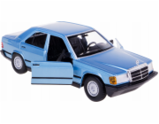 Bburago Kovový model Mercedes Benz 190E 1987 1:24 červený