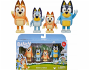 Bingo Sada 4 figurek Bandit Bluey & Family Figures