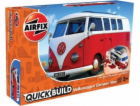 Airfix Plastikový model QUICKBILL VW obytný vůz červený