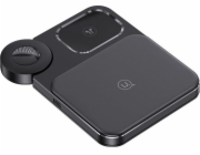 Usams Bezdrátová nabíječka Nabíječka USAMS 3v1 15W černá/černá (US-CD190)