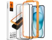 Spigen Pouzdro Glass pro Glas.tR FC AM pro iPhone 15, balení 2 kusů, černý rám