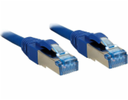 Lindy patchcord Cat6A, S/FTP, LSOH, 2m, modrý (47149)