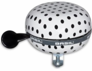 Basil Zvonek na kolo BIG BELL POLKADOT 80 mm bílo-černé puntíky (BAS-50399)