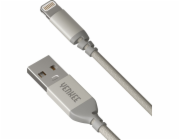 Yenkee USB-A - Lightning USB kabel 1 m stříbrný (30015969)