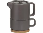 Secret de Gourmet Džbán s hrnkem Natural Taupe 400 ml