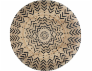 Atmosphera Kulatý jutový koberec 120 cm boho vzor 1
