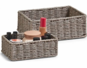 Zeller Zeller, Sada 2 úložných košů, šedá