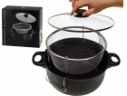 ASJ Commerce Pot se sítkem na smažení hranolků ve fritéze