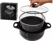 ASJ Commerce Pot se sítkem na smažení hranolků ve fritéze