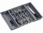 Kesper Příborová vložka do zásuvky, výsuvná, šedá