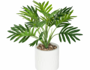 Atmosphera Umělá palma bílá v květináči 29 cm